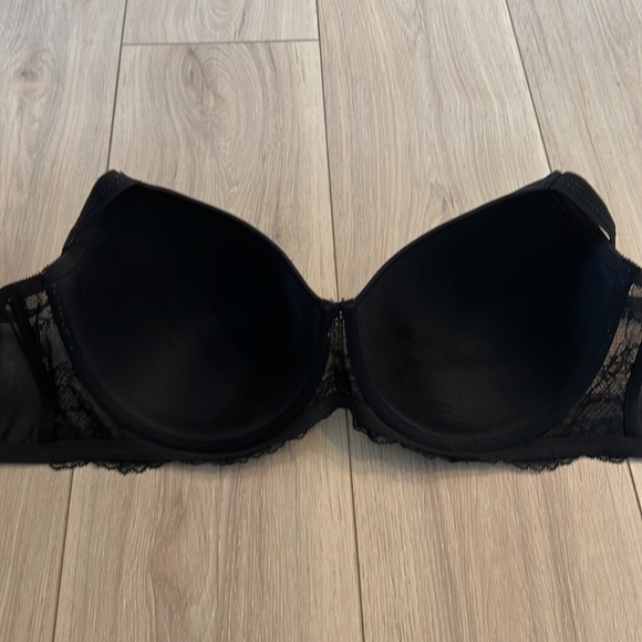 LE MYSTÈRE Side Profile Smoothing Minimizer Bra - Black 38DDD/F - Picture 9 of 11